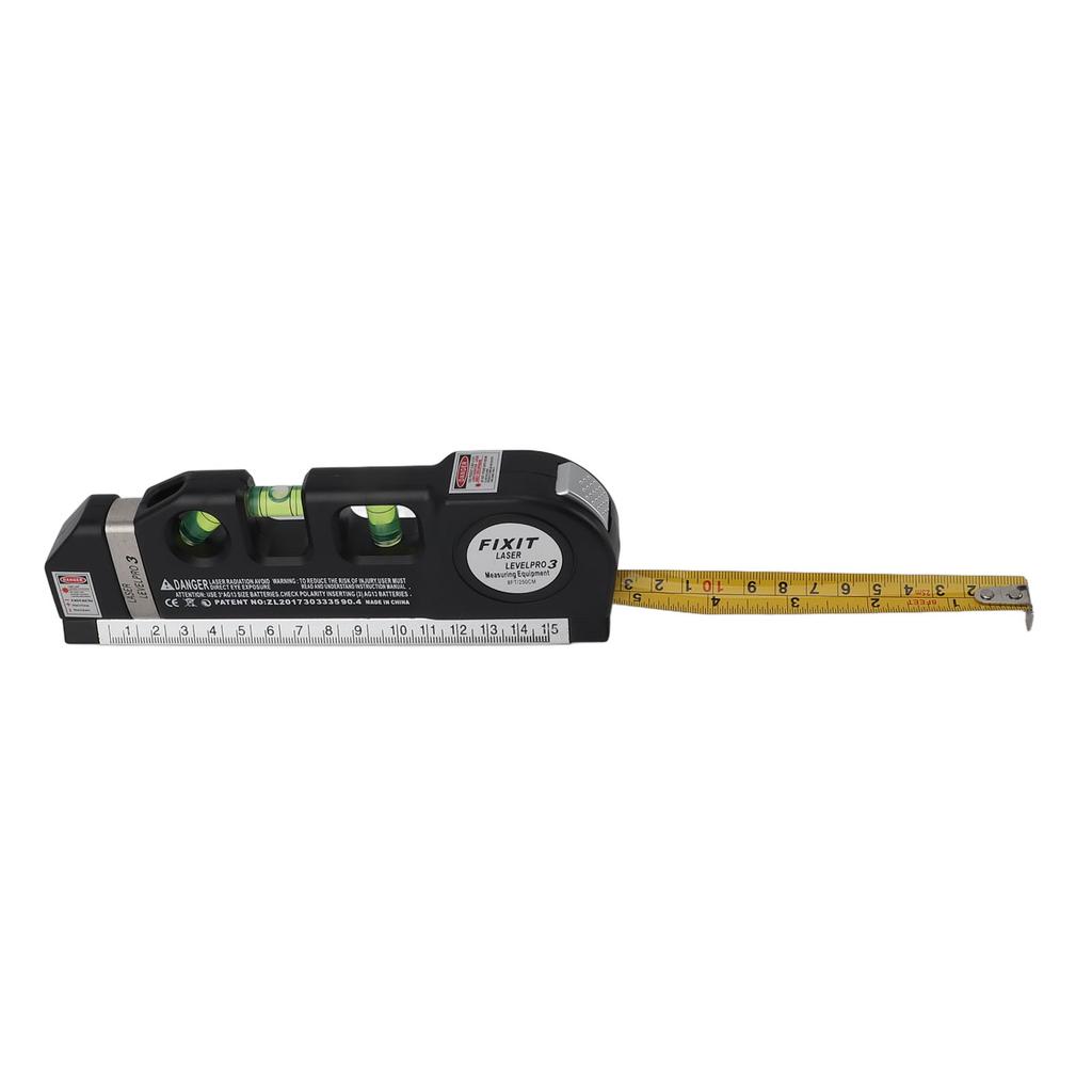 Level Line Tool 3 in 1 Multifunctional Cross Line Measure Tape Ruler for Home Decoration