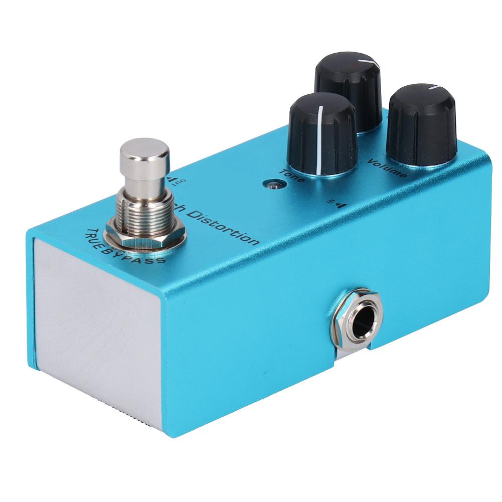 Electric Guitar Effect Pedal Crunch Distortion Mini True Bypass Aluminum Alloy DC 9V JDF‑3