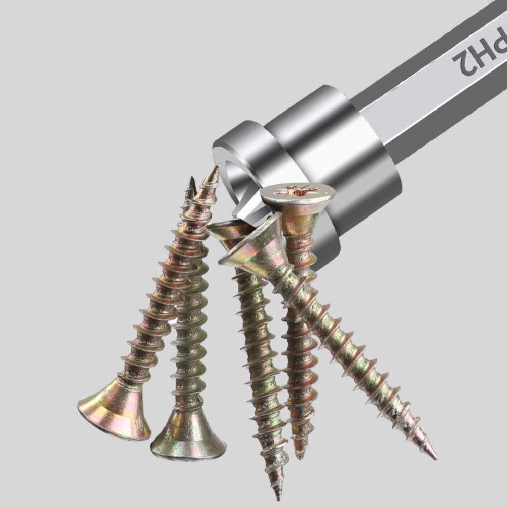 10pcs/set Magnetic Positioning Screwdriver Bits Hex Shank Drill Bit Locating Batch Head Furniture