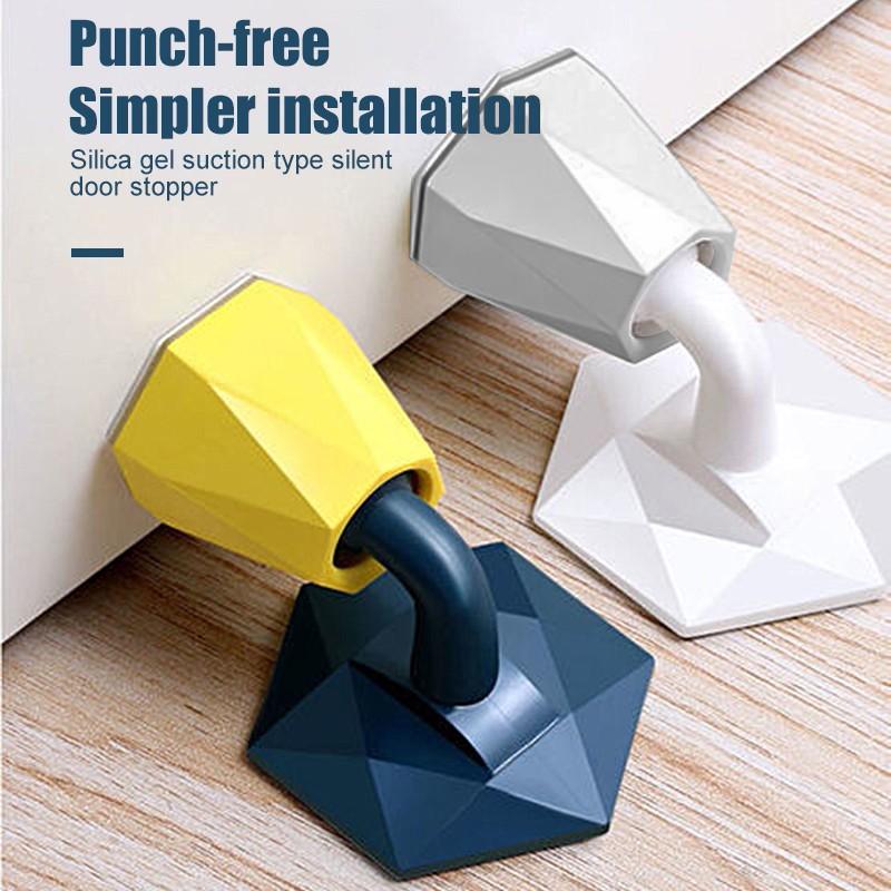 

3/1 шт. дверной стопор, силиконовая дверная ручка, бампер, защита для стены, неперфорированное дверное устройство для предотвращения столкновений