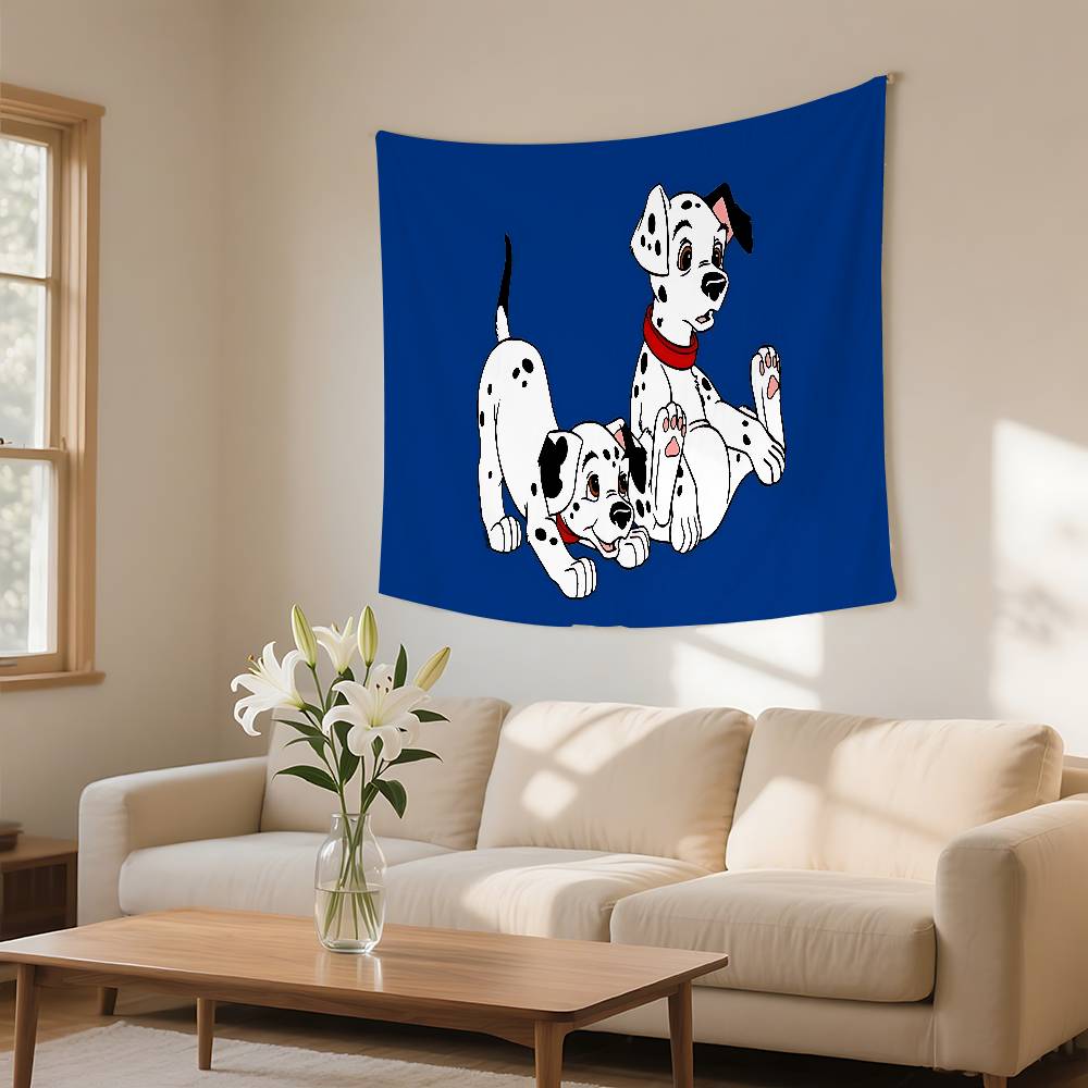 Classic Cartoon101DdalmatiansS Cute Tapestry Wall Hanging Tapestry Art Deco Blanket Curtain Hanging At Home Bedroom Living