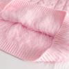 Pink Tassel Women's Sweater Short Sweet Knit Fried Dough Twist Pullover Loose Pull Jumper Thicken Keep Warm Long Sleeve Top Autumn Winter