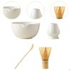 Matcha Preparation Kit Featuring Bowl, Spoon, and Bamboo Whisk Accessories