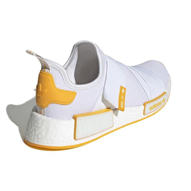 Adidas NMD_R1 Strap White Collegiate Gold Women Sneakers Cloud-White HP2360
