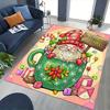 Christmas Gnome Chair Mat - Anime Cartoon Design, Non-Slip Rug for Office, Home Decor, Living Room, Bedroom, Game Room & Dorm Carpet - Festive Gift.R0