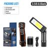 Rechargeable Camping LED Flashlight Work Light with Headband and Hook Headlamp Waterproof 6 Lighting Modes Suitable Night Work