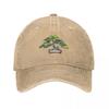 Bonsai Tree Shohin Watercolor Baseball Cap Sun Hat For Children Beach Bag Luxury Caps Female Mens