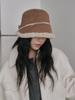 Olinkeompeulliteu Moon Suede Bonnet Hat (Brown)