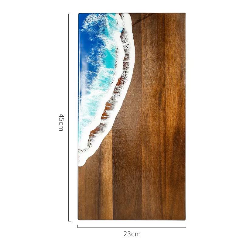 

ZISIZ Wave Acacia Wood Cutting Board