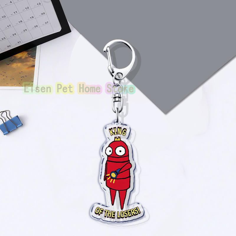 Funny Horrible Game R.E.P.O Keyrings for Accessories Bag Key Chain Ring Jewelry Fans Gifts Horror Keychain Llaveros