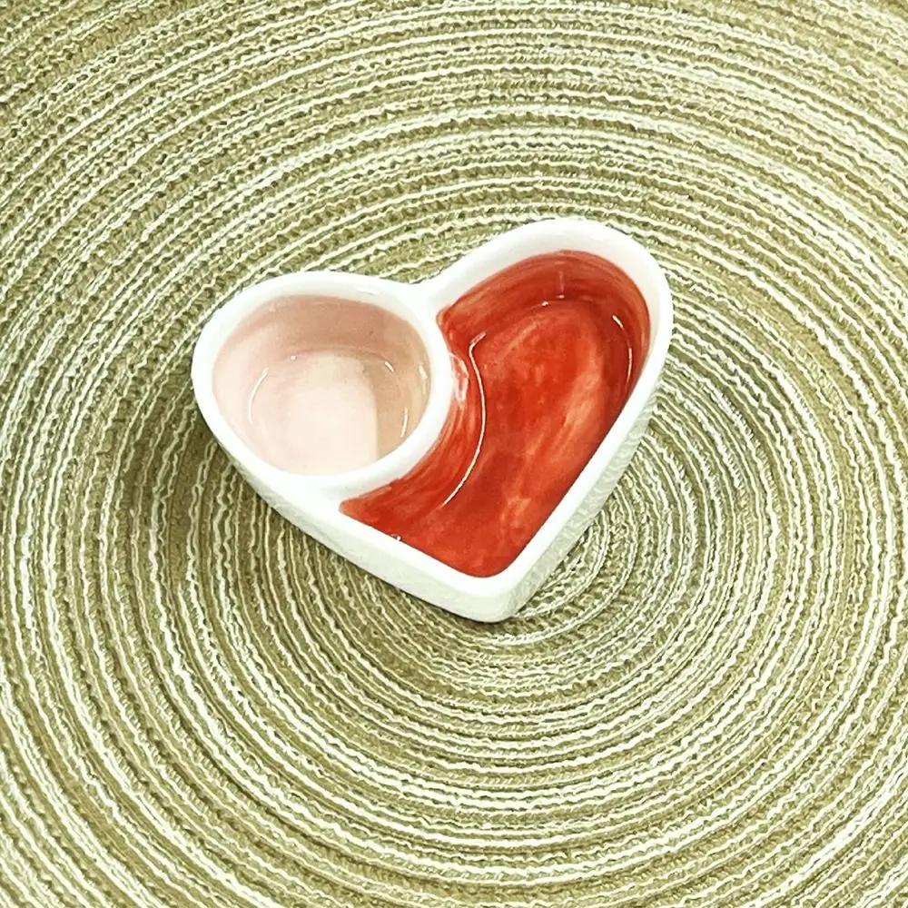 

Portable Ceramic Hamster Feeder Bowl Heart Shape Carrot Shape Food Dish Cute Small Animals Pet Supplies Hamster Pet
