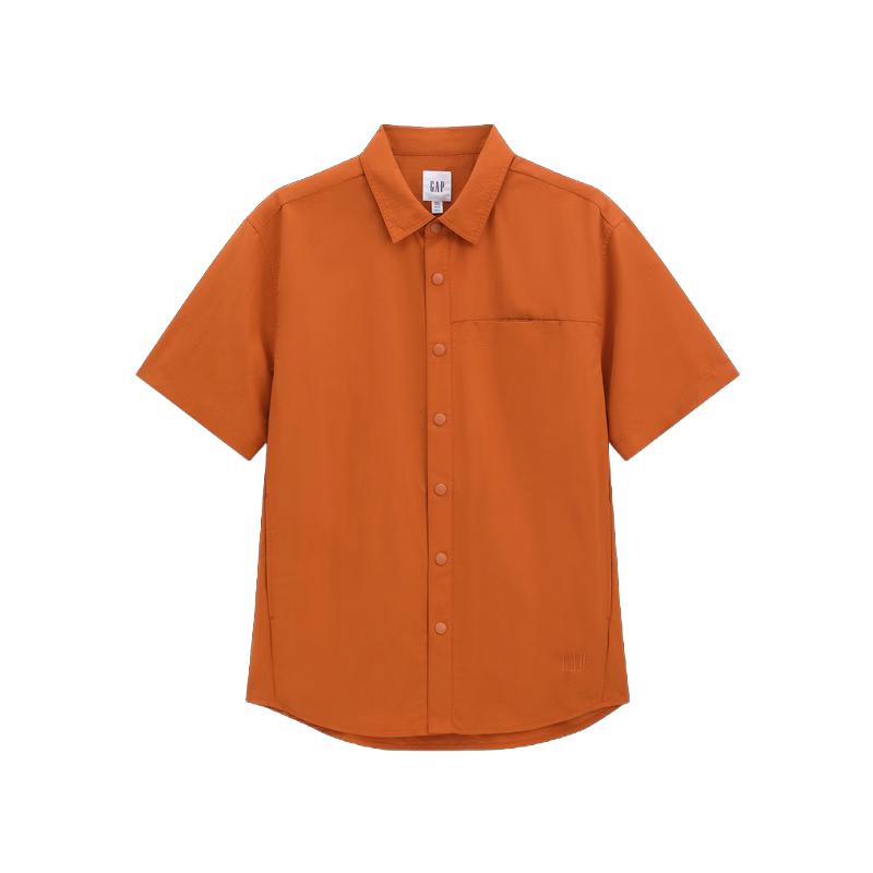 GAP Men s Moisture-Wicking Cooling Logo Short-Sleeve Shirt 170/92A оранжевый