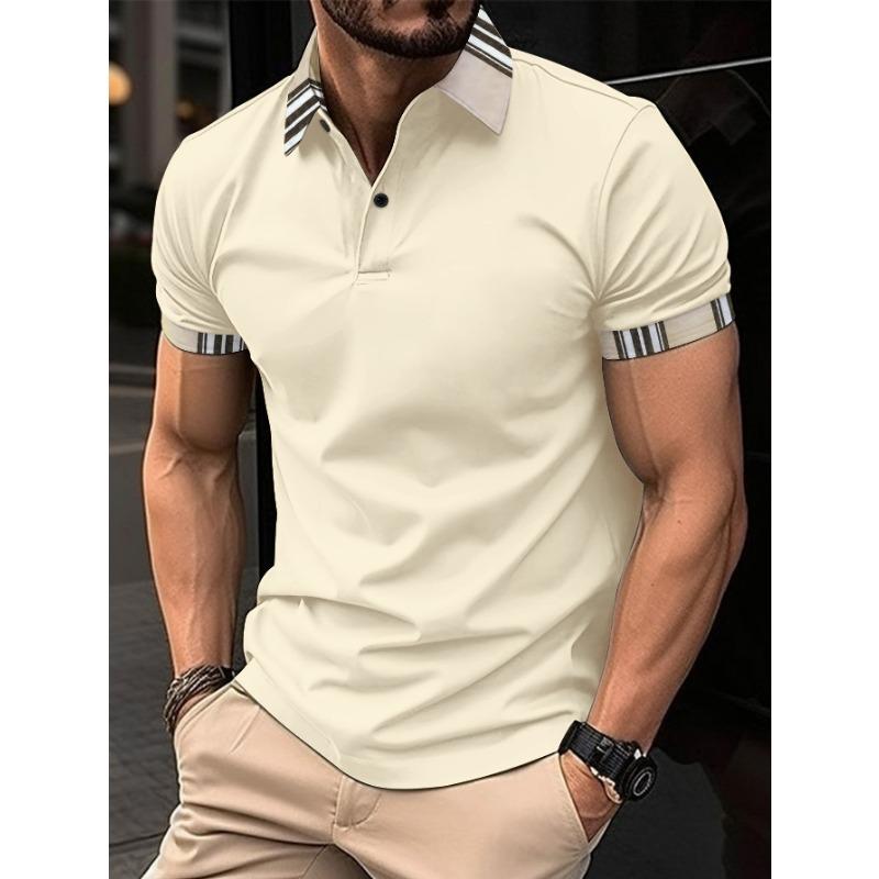 

Летняя рубашка поло с лацканами и карманом на пуговицах, мужская спортивная рубашка поло XXXL хаки