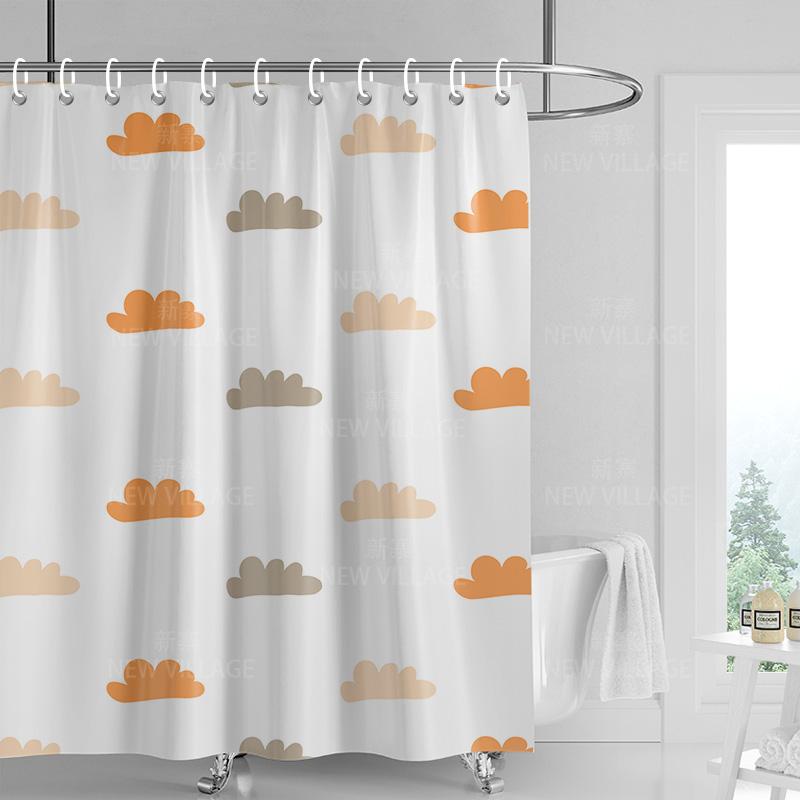 Dekoracja domu zasłony prysznicowe łazienka wodoodporna zasłona materiał Pokój dzienny Nowoczesny Nordycki Nowoczesny prosty wzór geometryczny