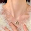 S925 Silver Non-fading Garland Clavicle Chain Natural Crystal Pendant Advanced Design Fashion Elegant Necklace For Women Fine Jewelry