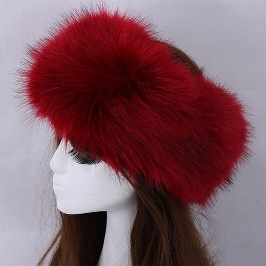 

Зимняя толстая пушистая повязка для волос, пушистая русская меховая повязка на голову для женщин и девочек, меховая повязка на голову, шапка, зимние уличные ушанки, лыжные шапки