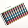 12 Color Metallic Colored Pencils Drawing Sketching Collection Painting Coloring Colour Pencils Profession Art Supplies for Artist