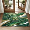 Celtic FC Design Crystal Velvet Rug Soft Decorative Mat for Bedroom Entrance