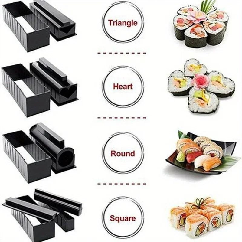 Sushi Mold DIY Sushi Ware Kjøkken Gadget Ris og grønnsaksrull Tang Sushirullverktøy