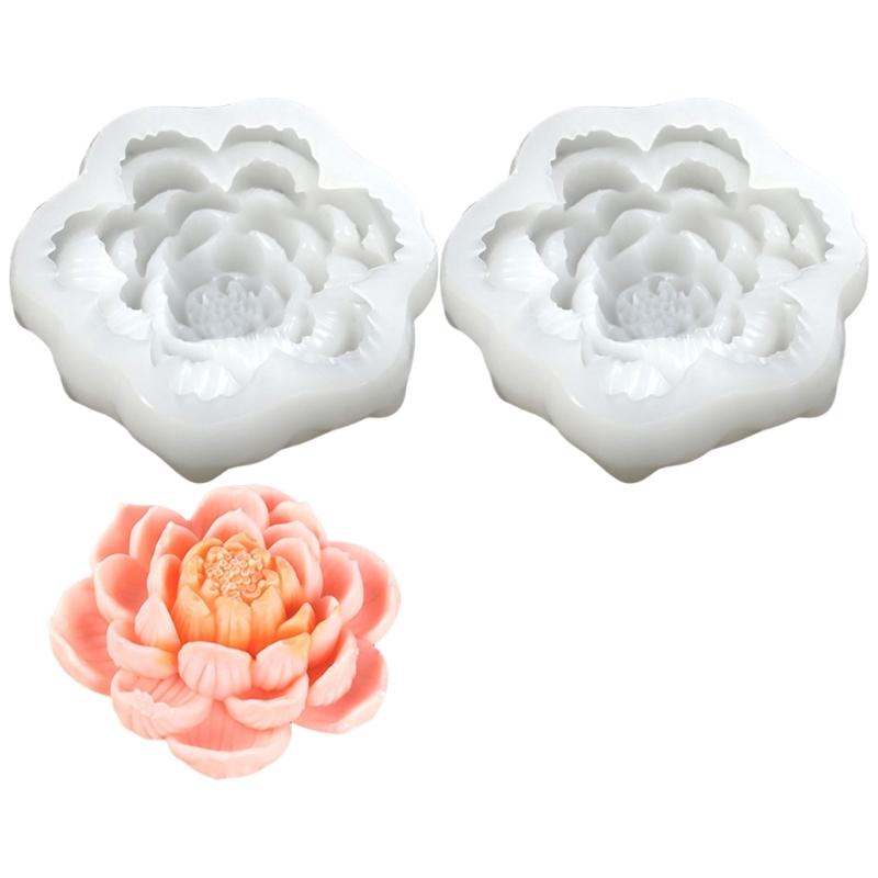 Delicate Kitchen Silicone Baking Molds Heatproof Silicone Flower Cake Crafting Moulds for Birthday and Festival Treats