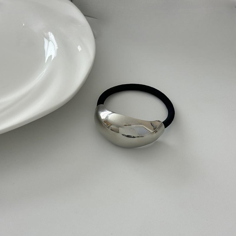 Korean Fashion Metal Irregular Double-Layer Hair Bands Ropes Women Headband Elastic Hairband Ponytail Holder Hair Accessories
