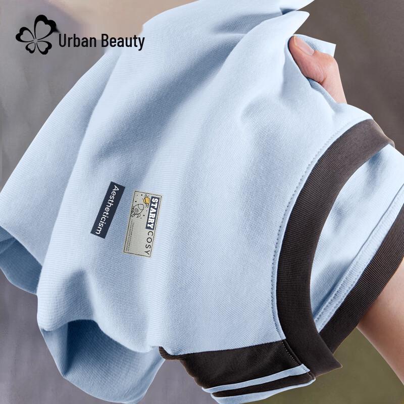 Women's Pure Cotton Raglan Color Block T-Shirt