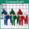 Figurine de Cheval en Bois Rouge avec Artisanat Traditionnel Pour Cadeau de Mariage et Décoration Festive