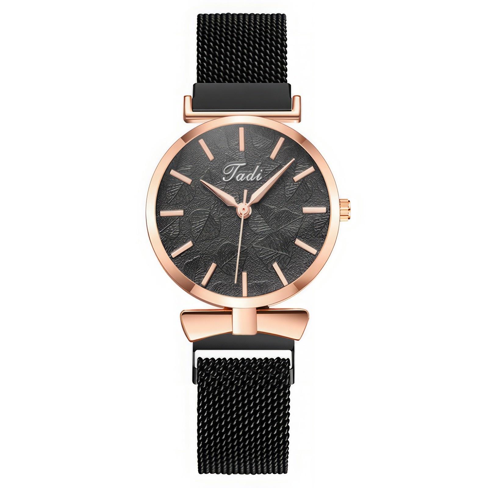 

Women Fashion Leather Watch One Size чорний