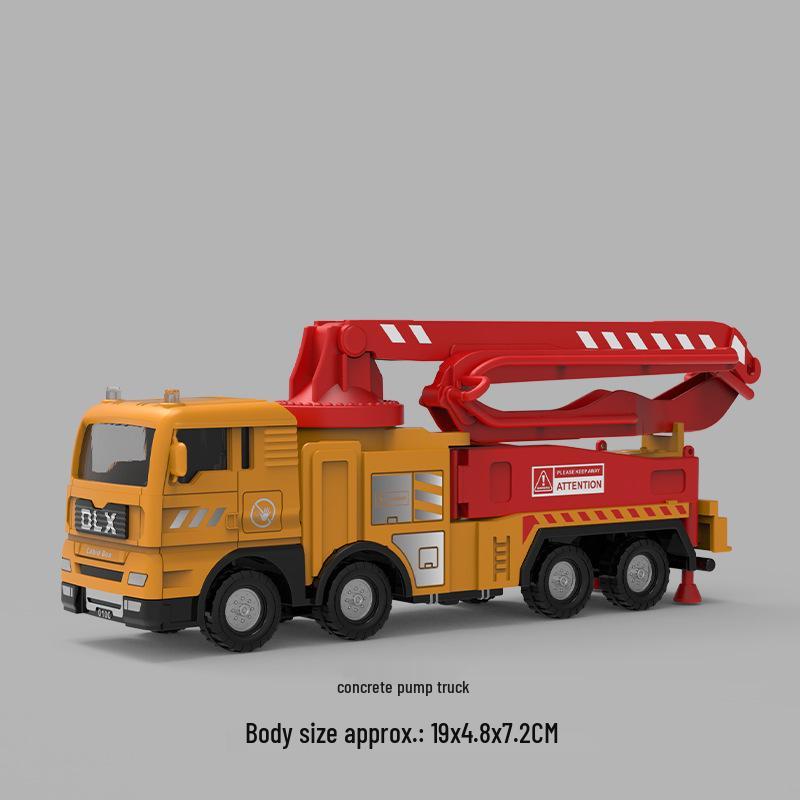 Игрушечный цементовоз Delixin для детей – Прочная модель строительной техники для мальчиков