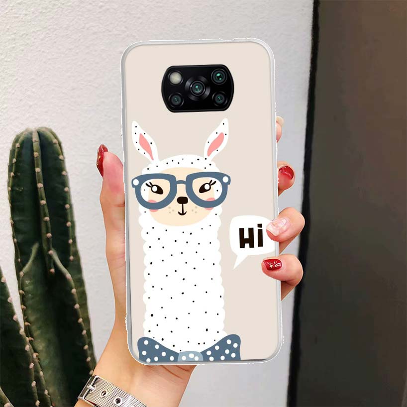 Lama Llama Alpakas Für Xiaomi Poco X6 X3 Nfc X5 X4 F6 F5 Pro Handyhülle X7 F4 Gt F3 F2 F1 M5S M4 M3 5G Fundas Coque