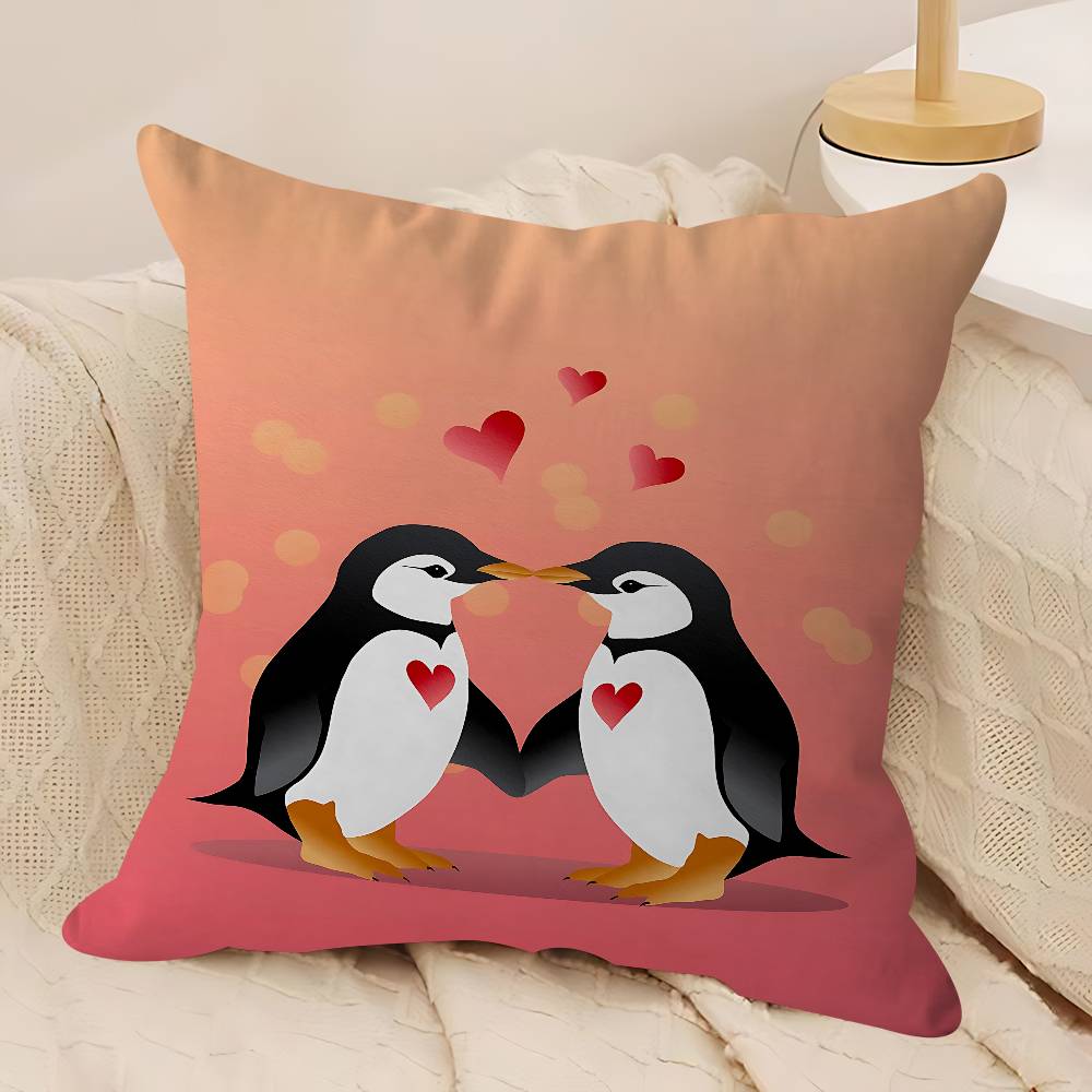 Süßes Pinguin-Kissenbezug-Design Kissenbezug Dekor Feiertagsdekorati