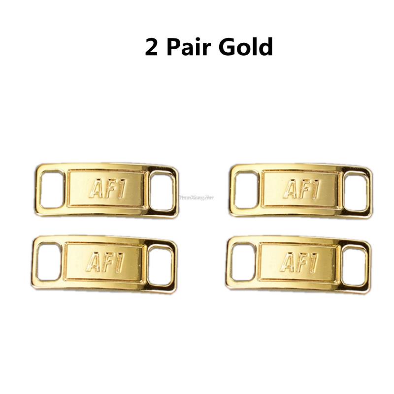 2pcs/pair AF1 Diamond Shoe Charms Fashion Laces Buckle Quality Metal Shoelaces Decorations Chapa Af1 Buckles Shoes Accessories