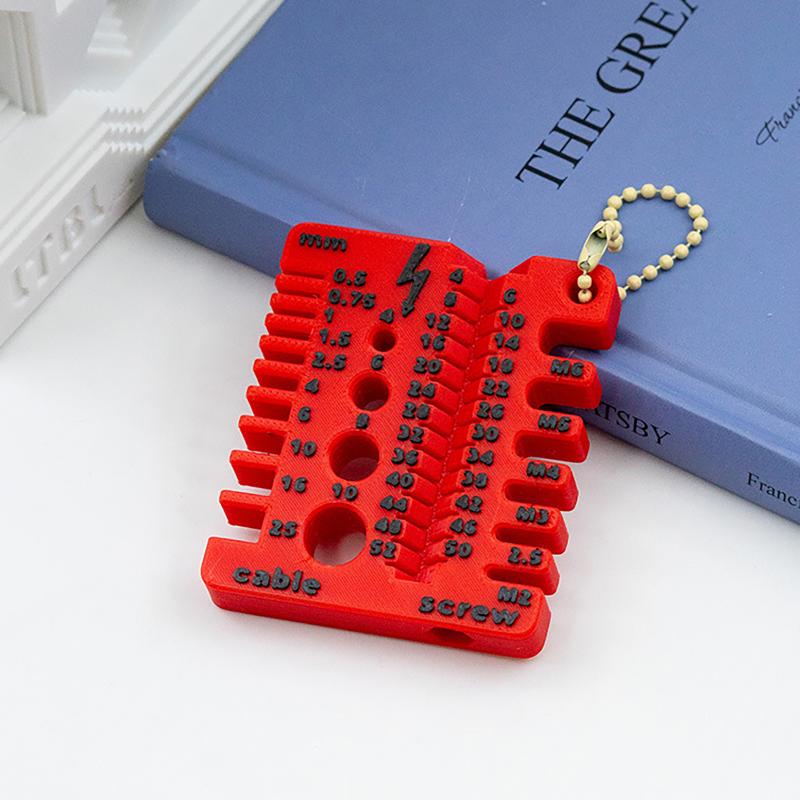 

Portable Nut And Drill Bit Thread Checker 3D Printed Wire Screw Measuring Tool Screw Drill Bit Gauge For Nuts Bolts Threads