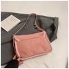 IELGY Suede Large Capacity Autumn Winter Shoulder Messenger Bag Commuter Small Square Bag