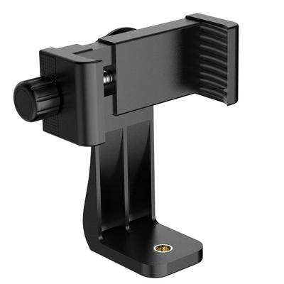 360 Degree Mobile Phone Universal Clip Compatible For Iphone Tripod Mount With 1/4 Screw Cellphone Holder Desk Tripod Adapter