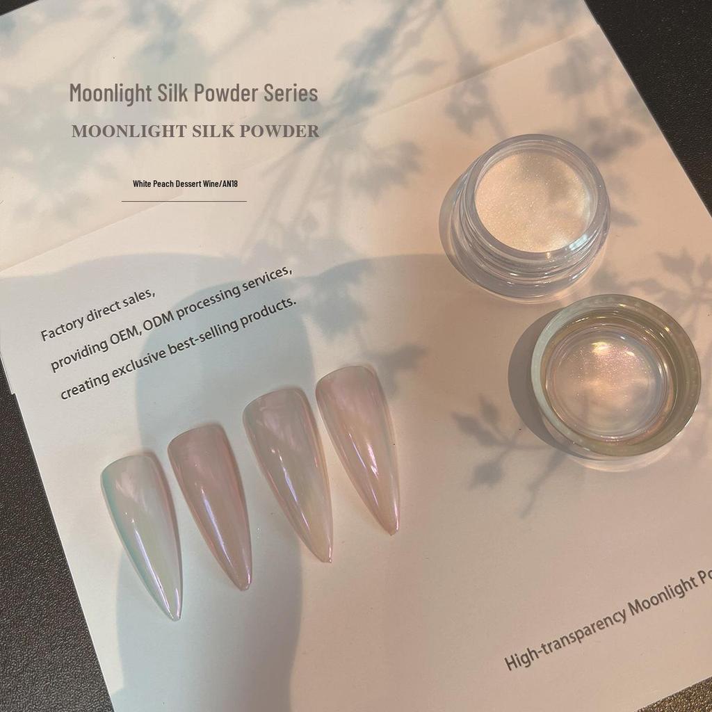 Sky Realm Moonlight Nail Art Powder - Silver Aurora 2023 Edition