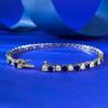 Pure Bracelet With Royal Blue Full Diamond Bracelet Mingyuan Style