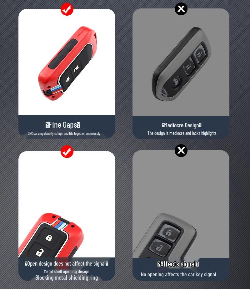Compatible Key Case for Toyota Vios, Yaris, L Highlander, Camry, and Yaris X