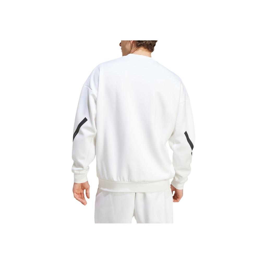Adidas Z.N.E. True Healing Series FW24 Sweatshirt Comfortable Sports Casual Pullover Long Sleeve American Hoodie Men Sweatshirt White JF2451