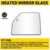 Para 2015- F150 F250 F350 F450 F550 Espejo de Remolque Cristal Superior Calefactable Lado del Conductor