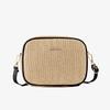 Simple and fashionable women's bags, small fresh woven crossbody shoulder small square bag, mini mobile phone bag.