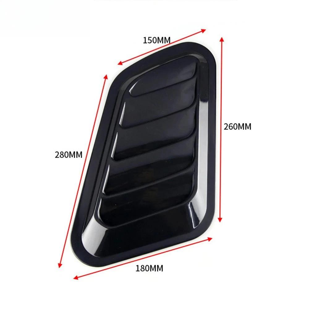 ABS Universal Car Decorative Cell Air Flow Intake Hood Scoop Bonnet Vent Cover Stickers Decoration Styling