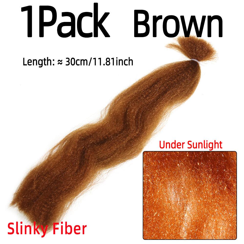 Bimoo Kinky Soft Synthetik Fliegenbinden Streamer Faser Köder Fisch Bleikopf Jig Bindematerial Rosa Chartreuse Rot Orange Gelb