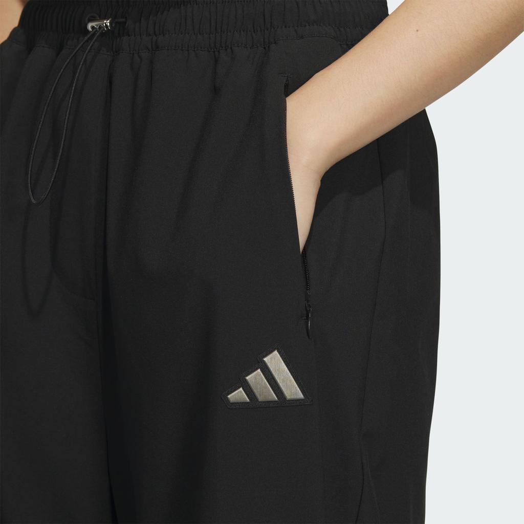 New Adidas Climacool PARACHUTE TRACKSUIT BOTTOMS Casual Pants Women's Black KC1489