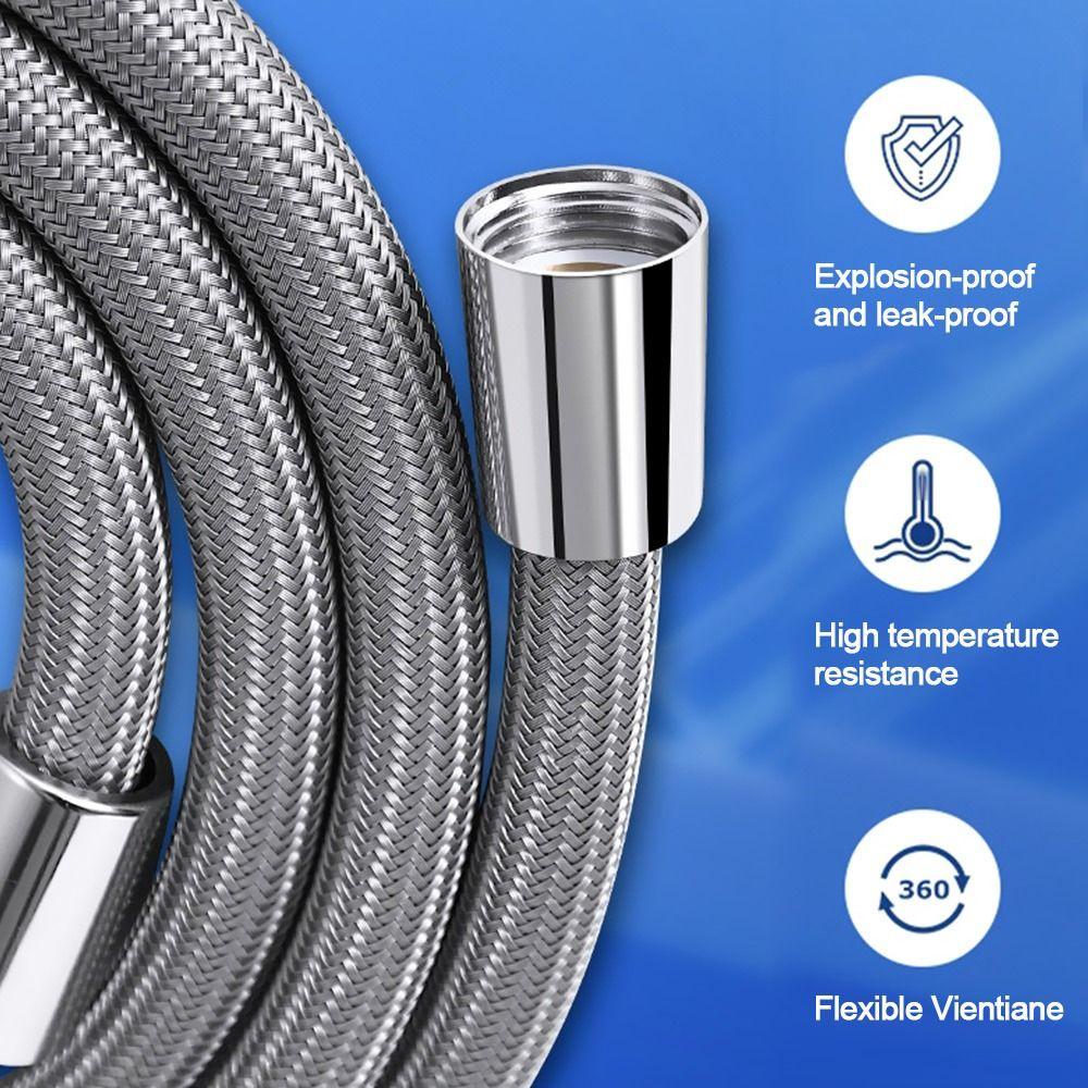 Anti Winding Handheld Shower Hose GI/2 Bath Shower Nylon Pipe Shower Tube  Bathroom Accessories