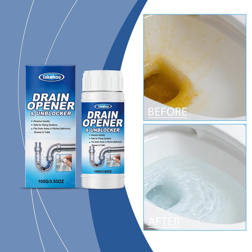 JAKEHOE Pipe Dredger: Hair & Grease Cleaner for Kitchen, Bathroom, Toilet Drains