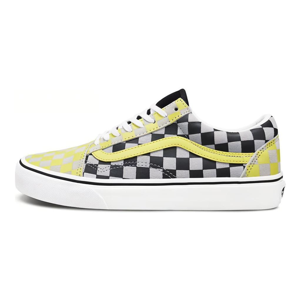 Old Skool Vans 'Schwarz Gelb Karomuster' Damen VN0A4U3BXF9