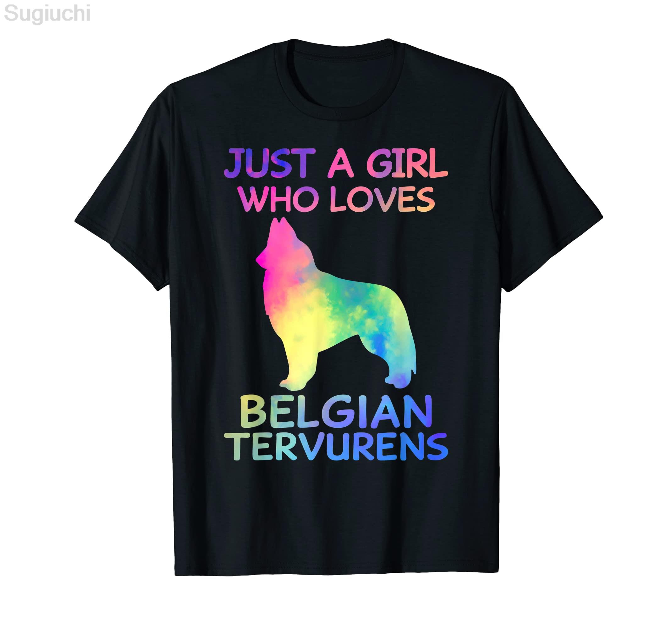 ZX Belgian Tervuren Dog Lover TShirt 100 Cotton Men Women Unisex Hip Hop T Shirts For Gift Size XS5XL S