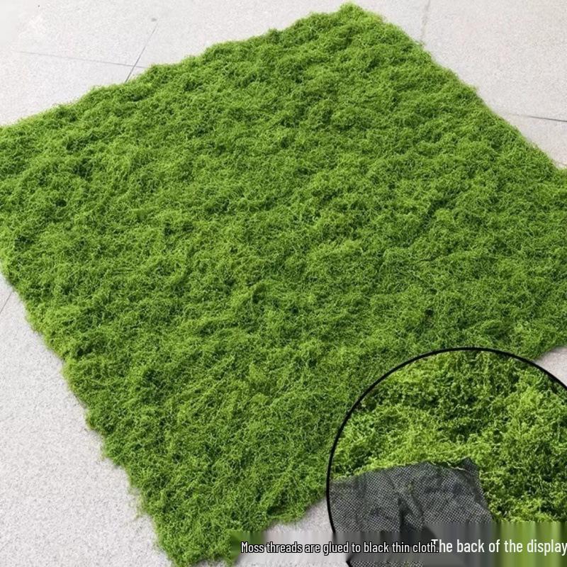 Woolen Landscape Wall with Simulated Moss and Rockery Stones for Gardens and Tanks