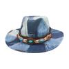 Los Angeles Western Cowboy Top Hat Fashion Color Matching Jazz Hat Peach Heart Retro Stage Catwalk Performance Stage Hat